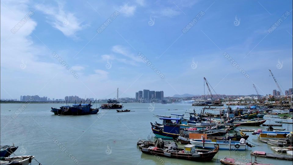 宋元中国古刺桐港码头渔船泉州东海浔浦晋江大桥-1