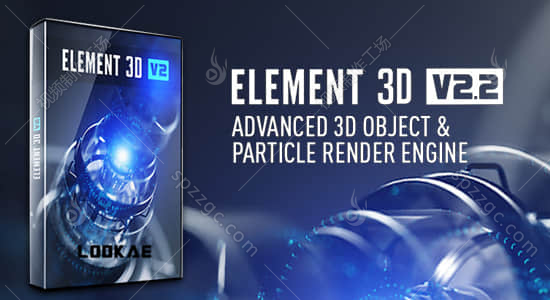 E3D三维模型AE插件 Element 3D v2.2.3 (2192) Win支持多帧渲染-1